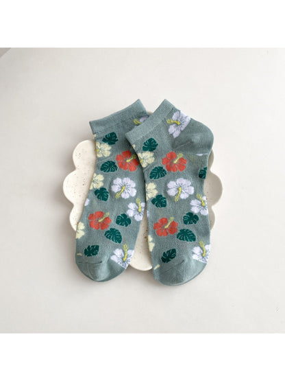 Rufia - Ribbed Floral Ankle Socks product image 4