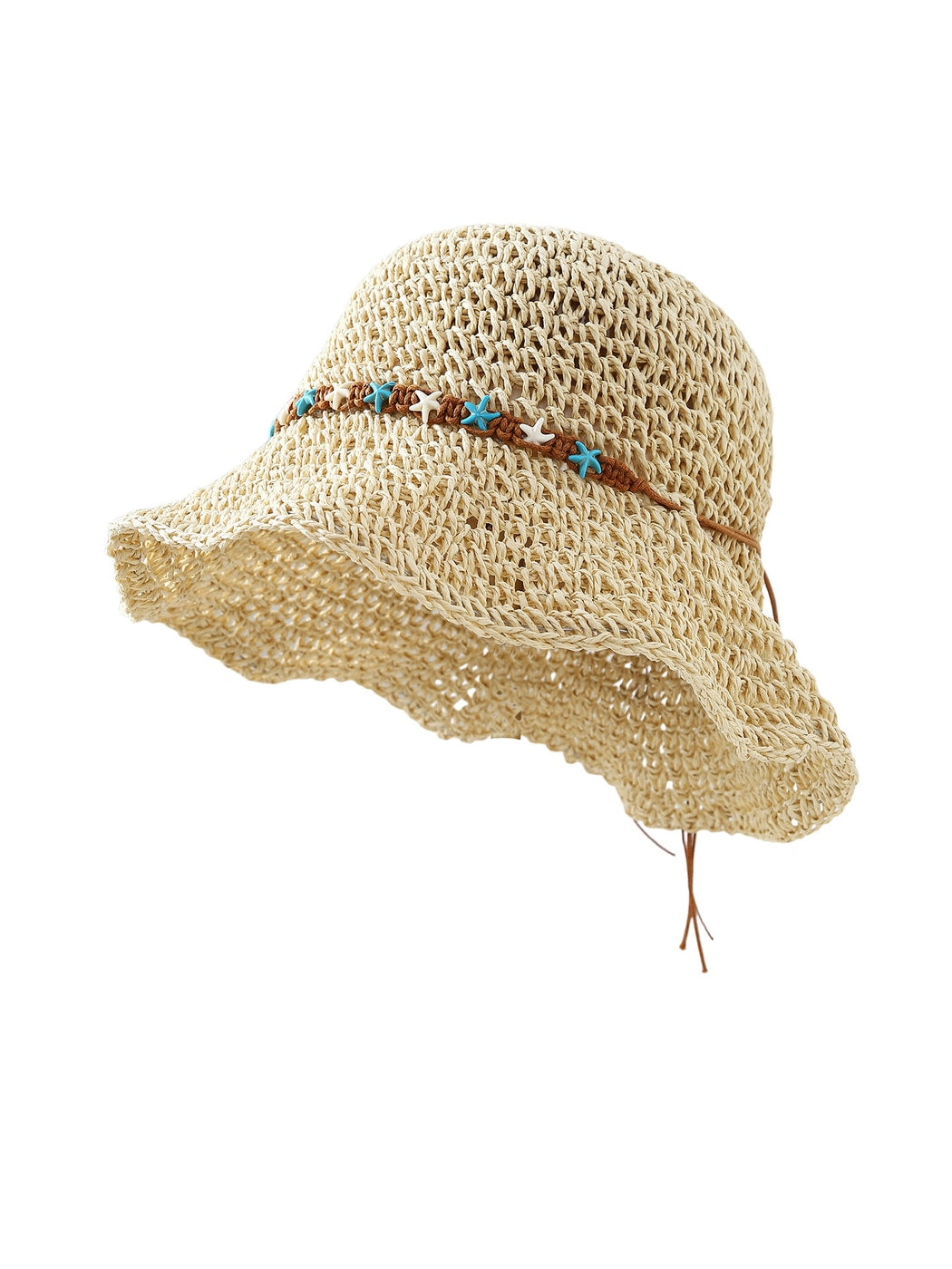 Haila - Round Crown Wide Brim Travel Summer Hat