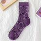 Rufia - Purple Embossed Women's Socks