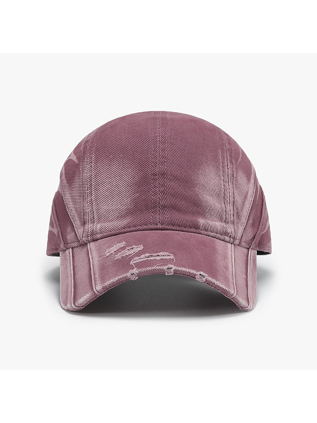 Haila - Distressed Adjustable Curved Brim Baseball Cap