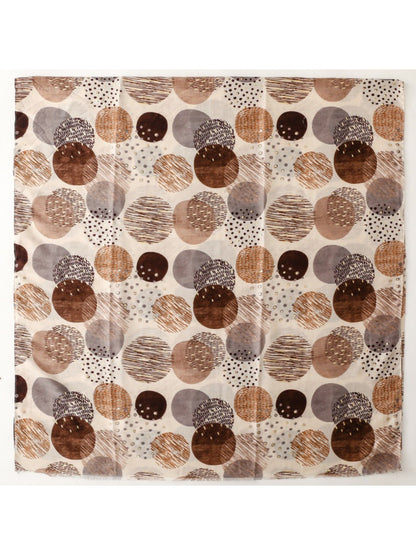 Scarvii - Soft Retro Geometric Print Scarf - 4 Colors