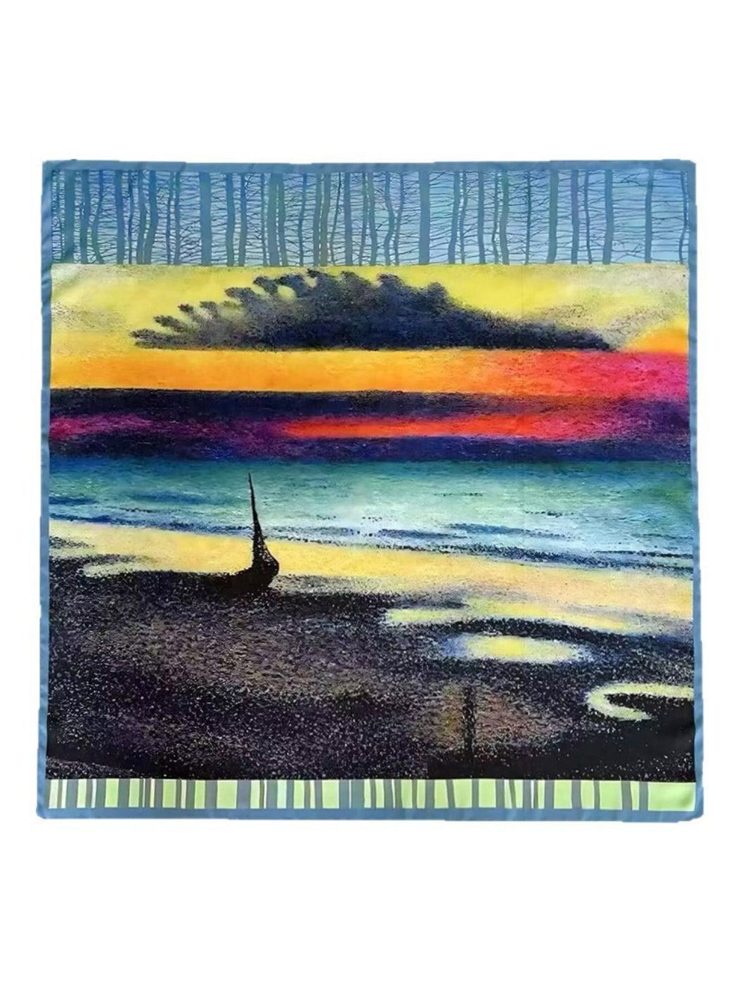 Scarvii Abstract Scenic Square Scarf