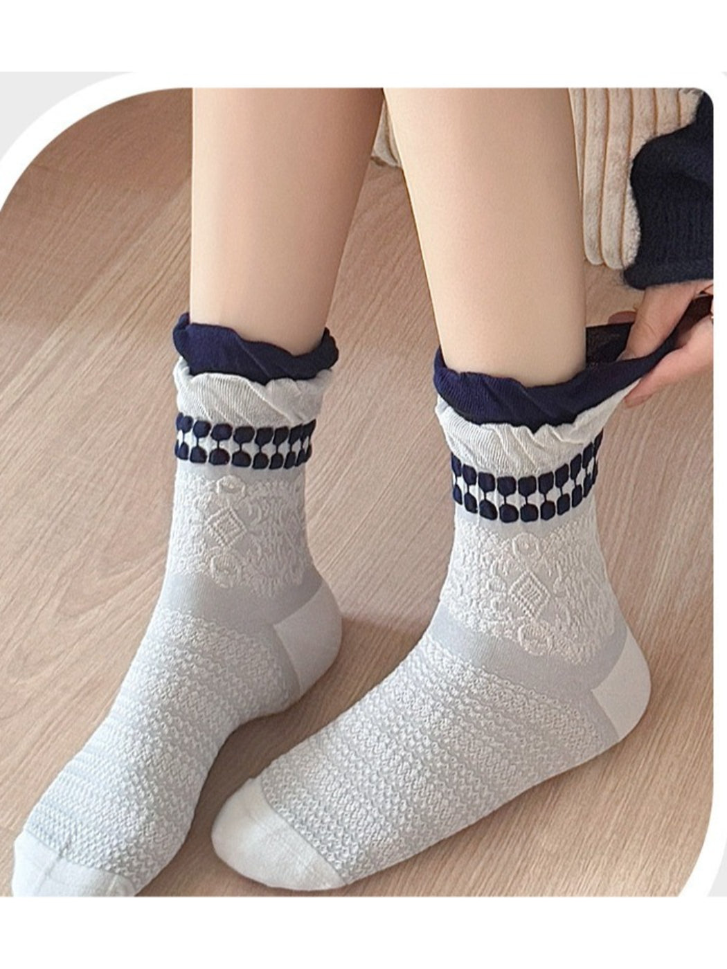 Rufia - Crafted Texture Crew Socks