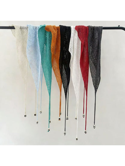 Scarvii - Hollow Out Mesh Triangle Headband