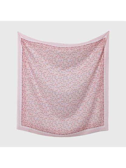 Scarvii - Vintage Border Print Square Scarf