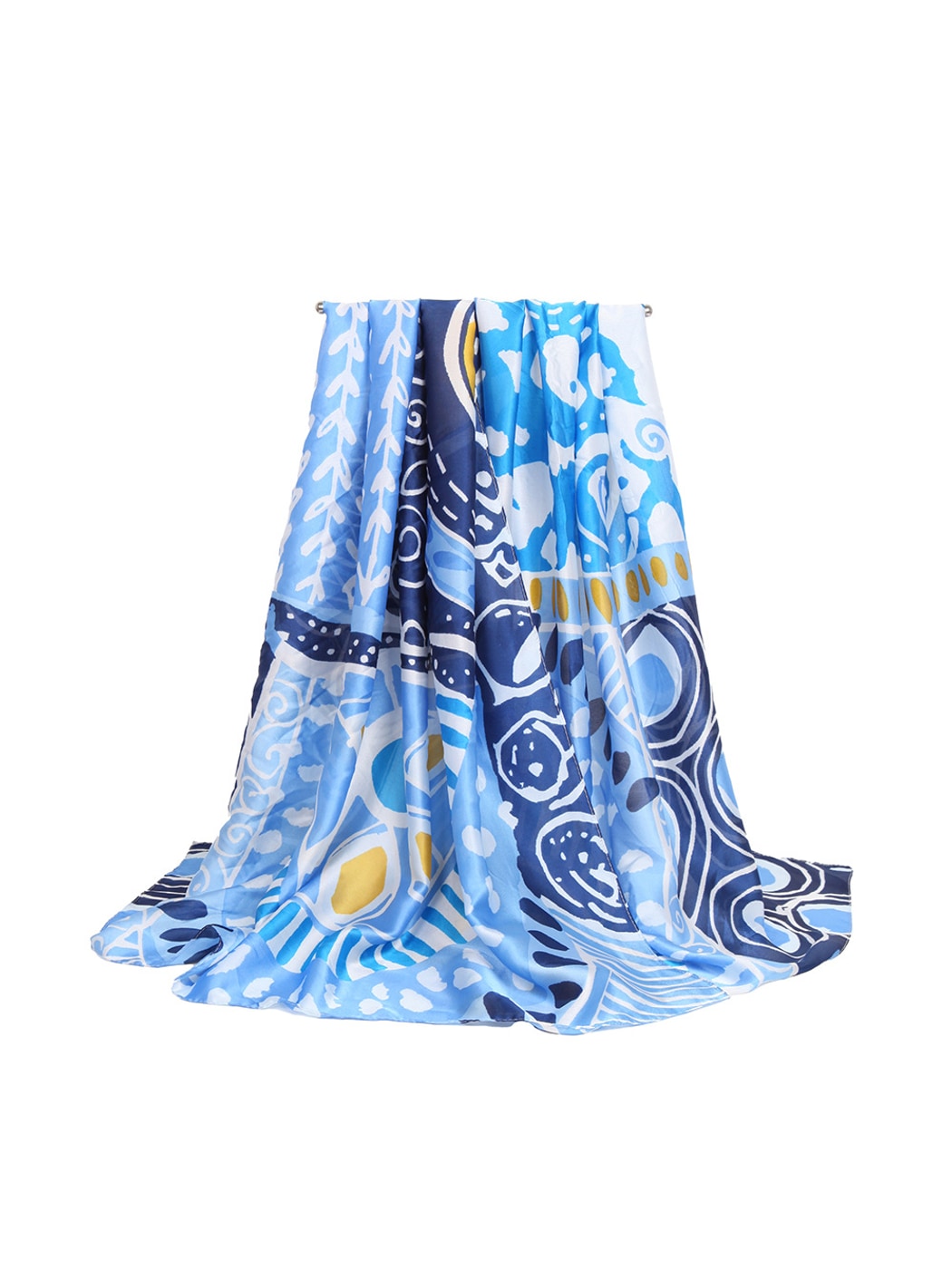 Scarvii - Vibrant Geometric Print Elegant Scarf