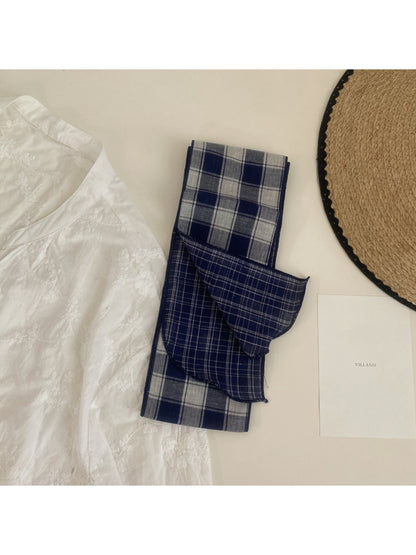 Scarvii Classic Plaid Skinny Scarf