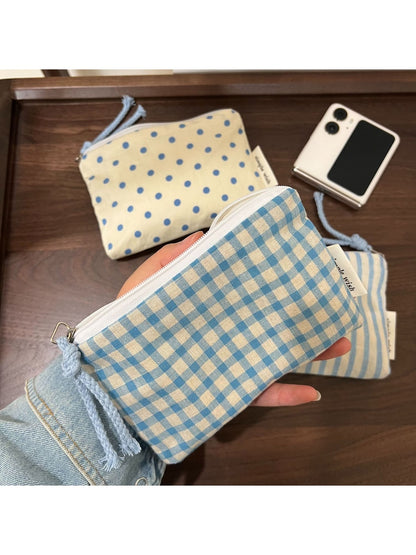 Cosbai - Vintage Pattern Zipper Coin Purse