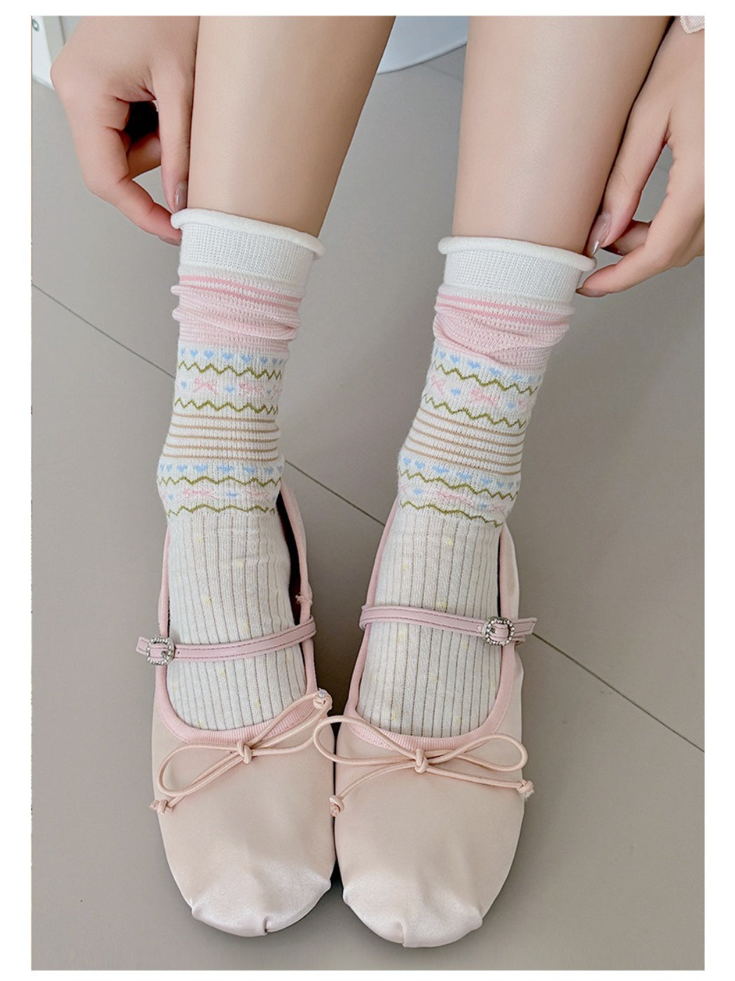 Rufia - Candy Tone Nordic Style Crew Socks product image 7