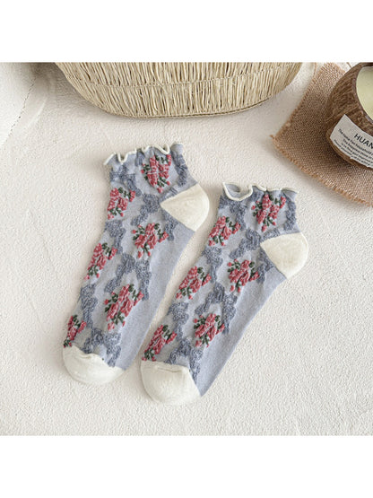 Rufia - Lace Floral Ankle Socks product image 7