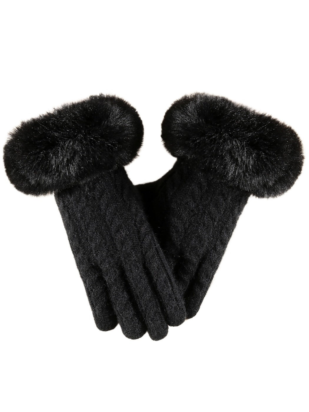 Gloving - Elegant Gloves with Fur Cuff