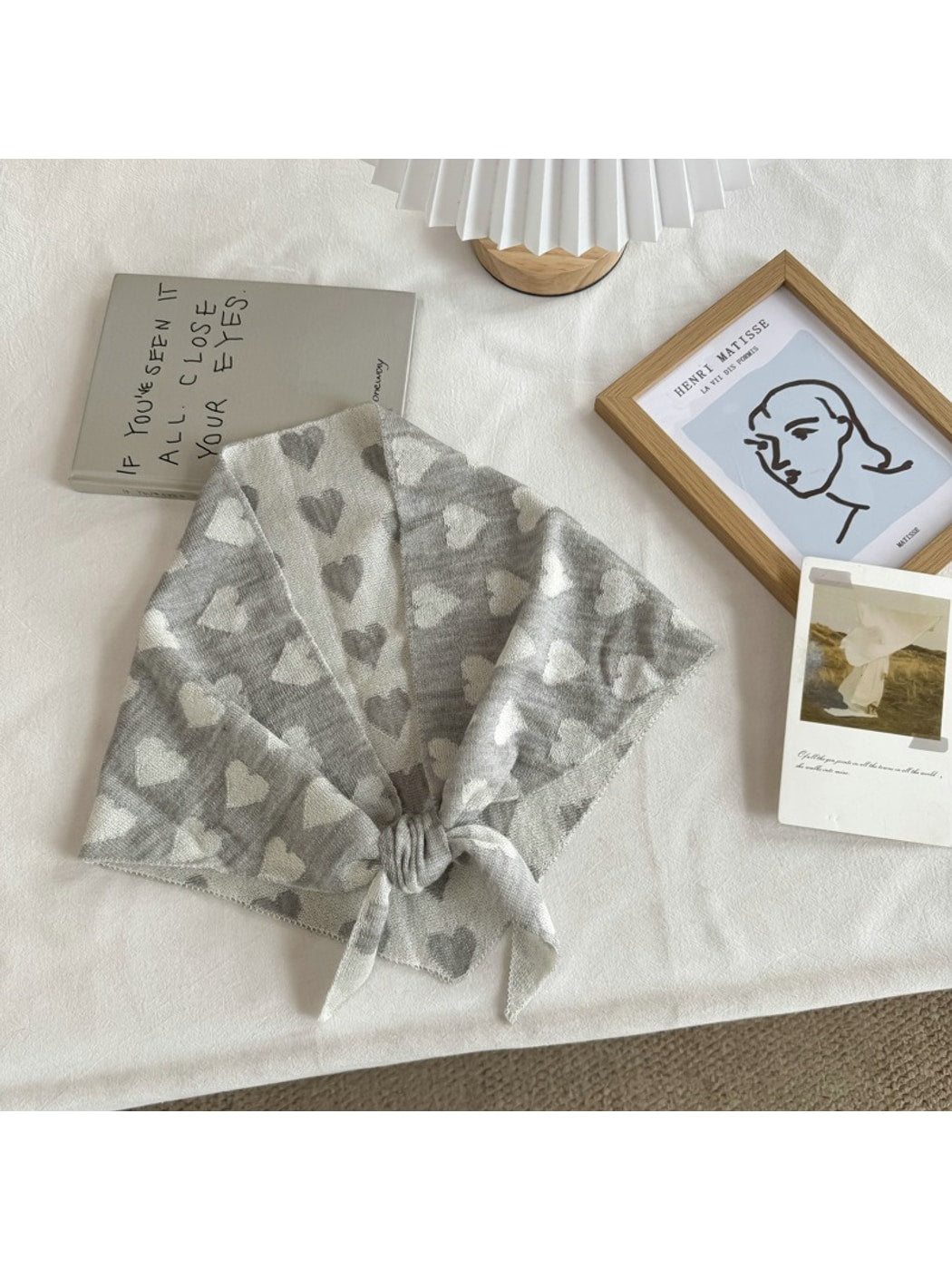 Scarvii - Sweet Style Heart Pattern Bandana Scarf