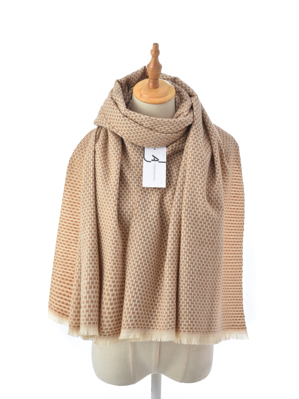 Scarvii – Woven Check Texture Scarf