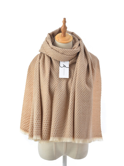 Scarvii – Woven Check Texture Scarf