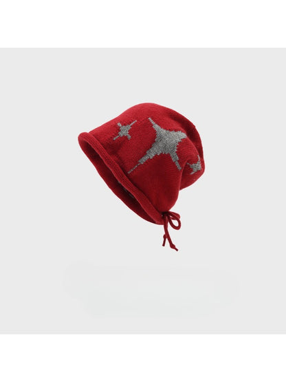 Haila - Star Pattern Knit Bucket Hat