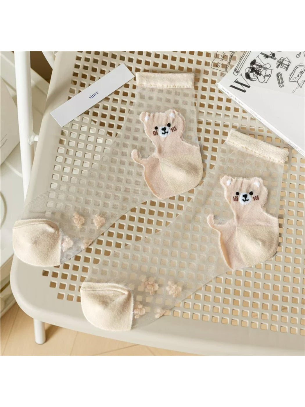 Rufia - Cute Cat Sheer Ankle Socks product image 4