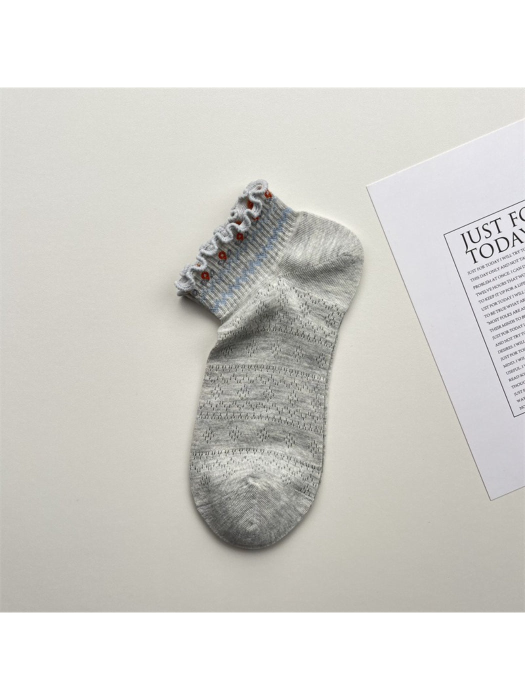 Rufia Lace Ruffle Mesh Low Cut Socks product image