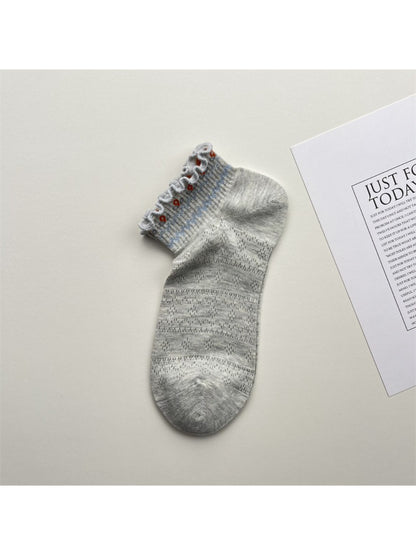 Rufia Lace Ruffle Mesh Low Cut Socks product image