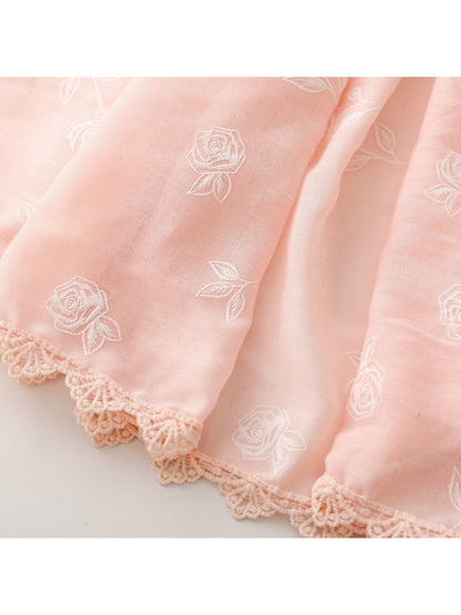 Scarvii – Soft Rose Pattern Light Layer Scarf