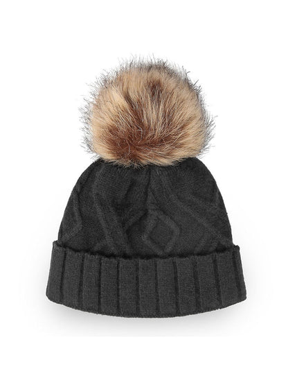 Haila - Minimalist Ribbed Cuff High Crown Knit Beanie