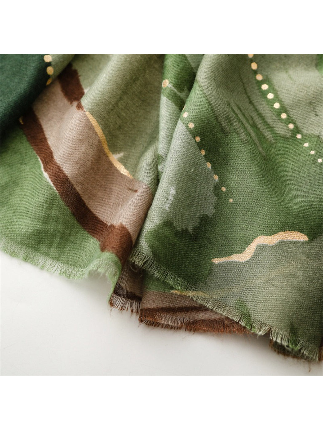 Scarvii - Abstract Botanical Brush Print Scarf