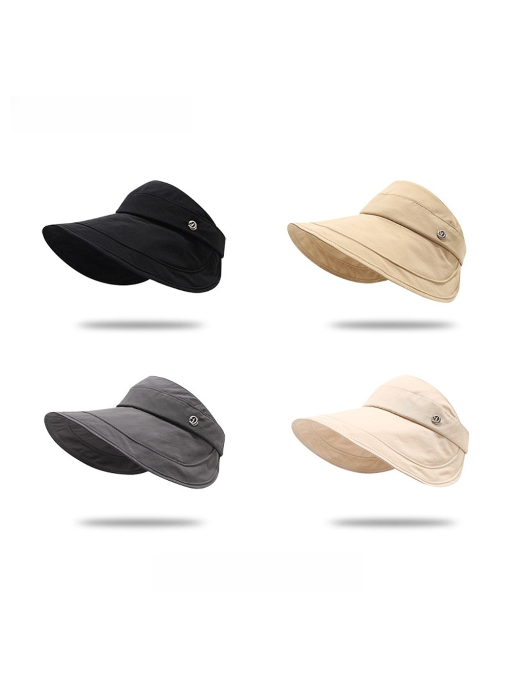 Haila - Adjustable Wide Brim Women's Visor Cap
