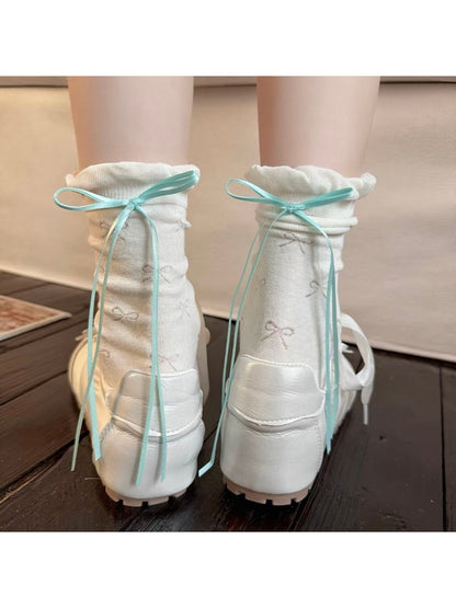 Rufia - Ribbon Bow Style Women's Socks