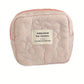 Cosbai - Quilted Floral Candy Color Coin Pouch