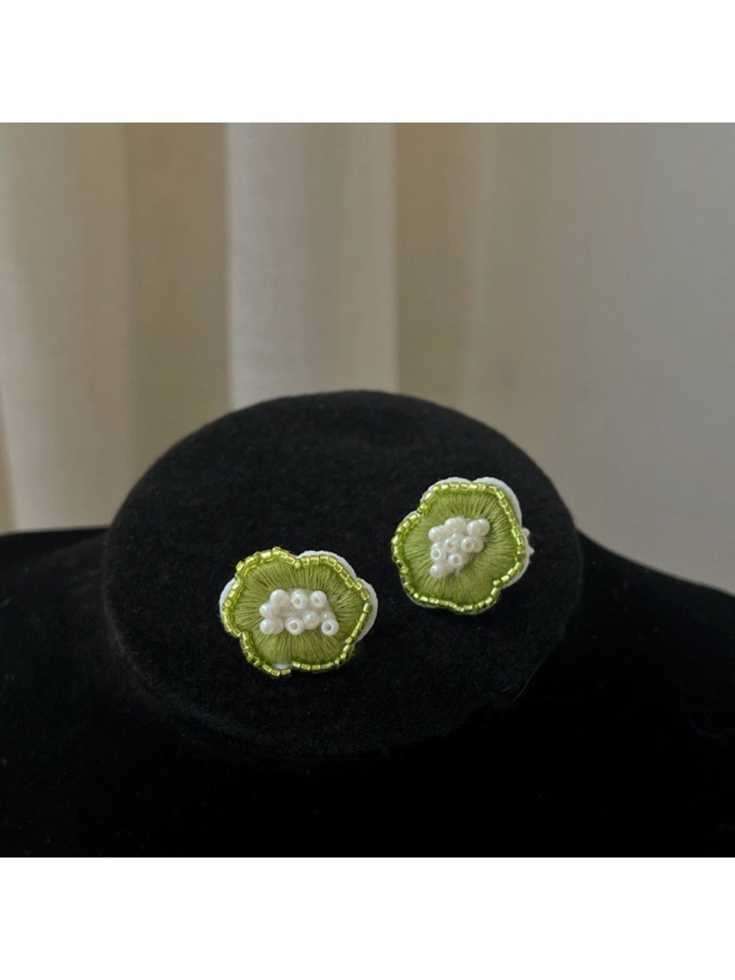 Earwish - Beaded Flower Stud Earrings