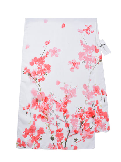 Scarvii - Spring Summer Soft Pastel Floral Scarf