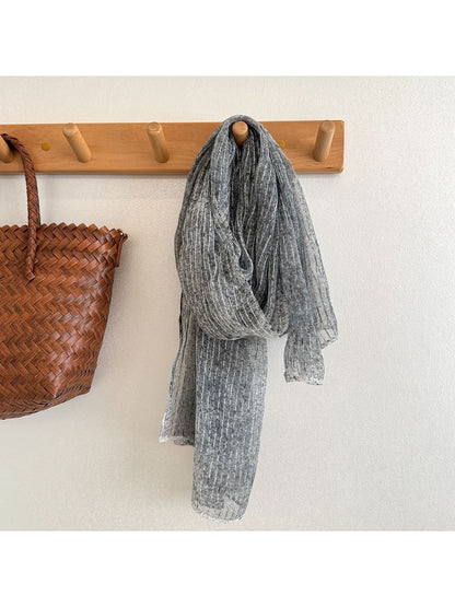 Scarvii - Lightweight Pinstripe Gauze Scarf