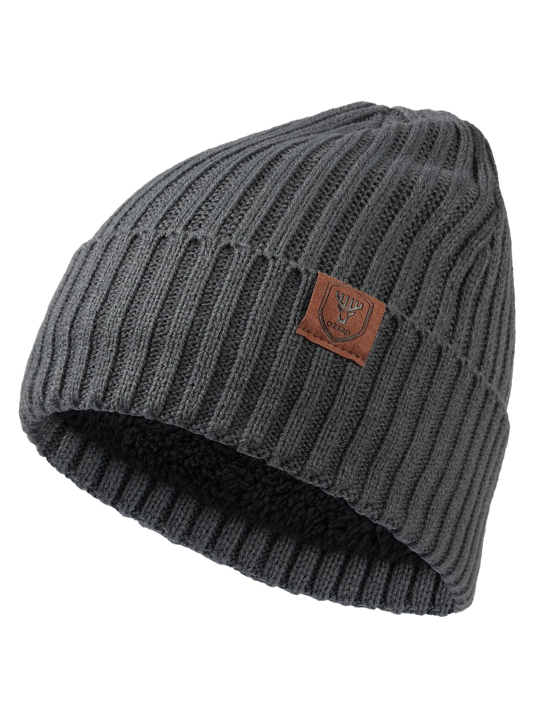 Haila - Foldable Brimless Round Crown Knit Beanie