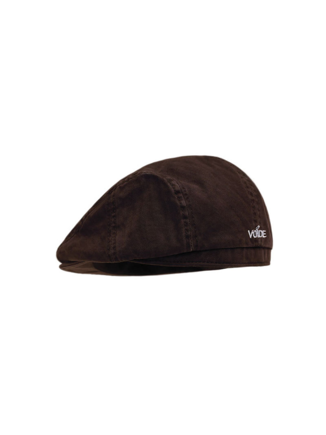 Haila - Embroidered Panel Seam Flat Cap