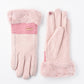 Side view of Gloving windproof blending gloves highlighting wrist closure