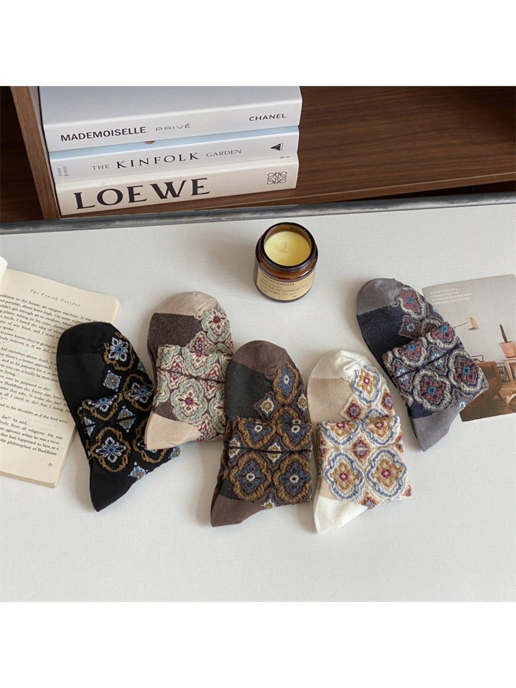 Rufia - Vintage Ankle Socks – Elegant & Breathable