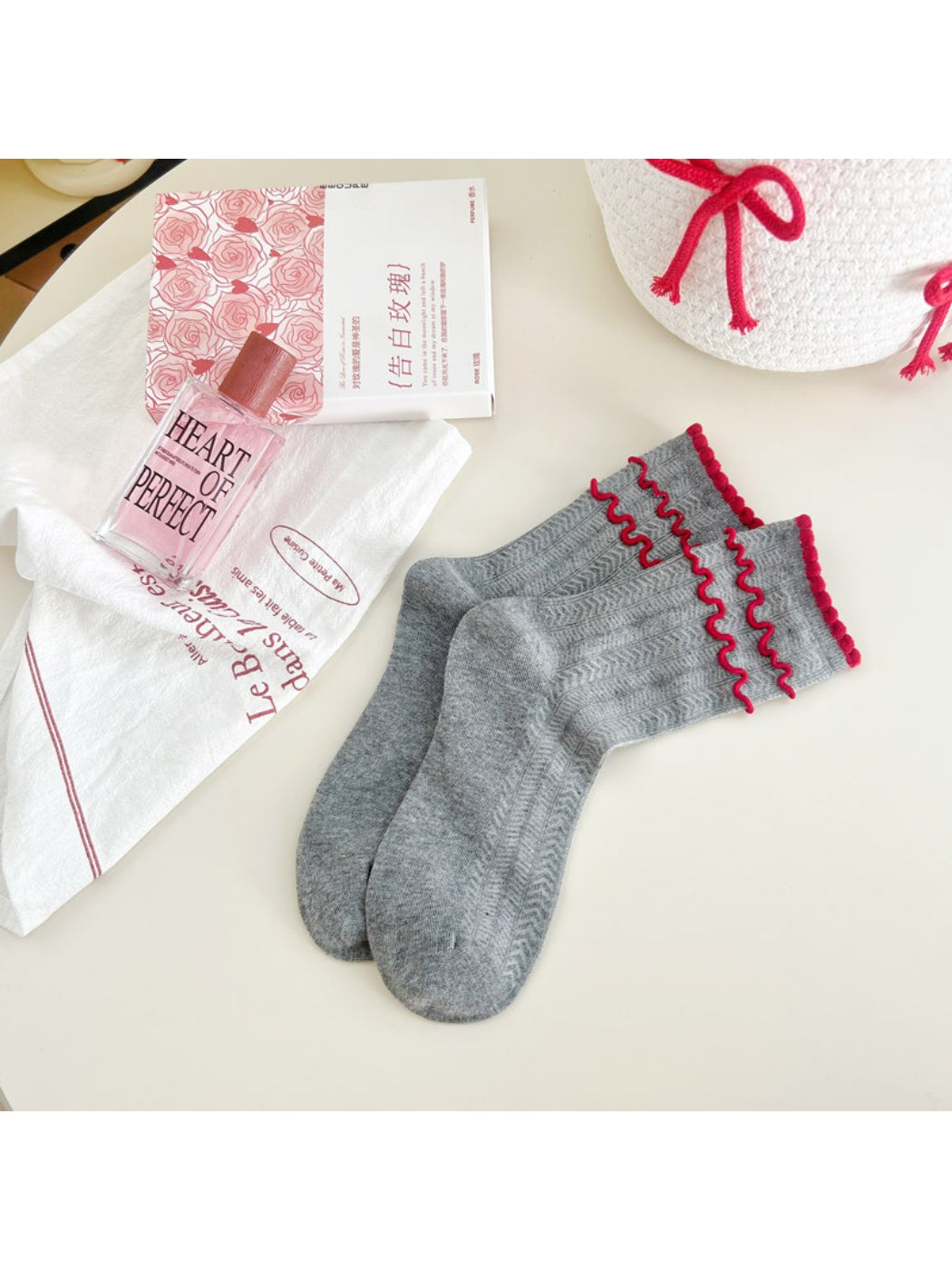 Rufia Wavy Trim Retro Crew Socks product image 6