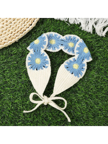Scarvii - Boho Daisy Knit Front Hair Headband