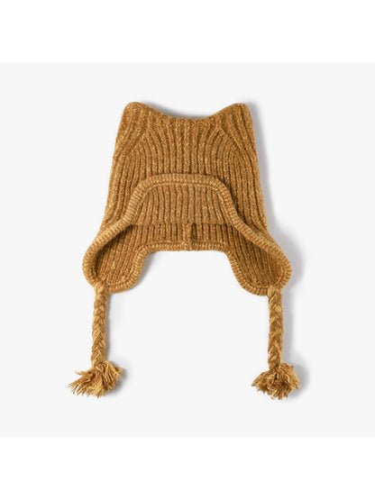 Haila - Foldable Ear Cover Knit Beanie