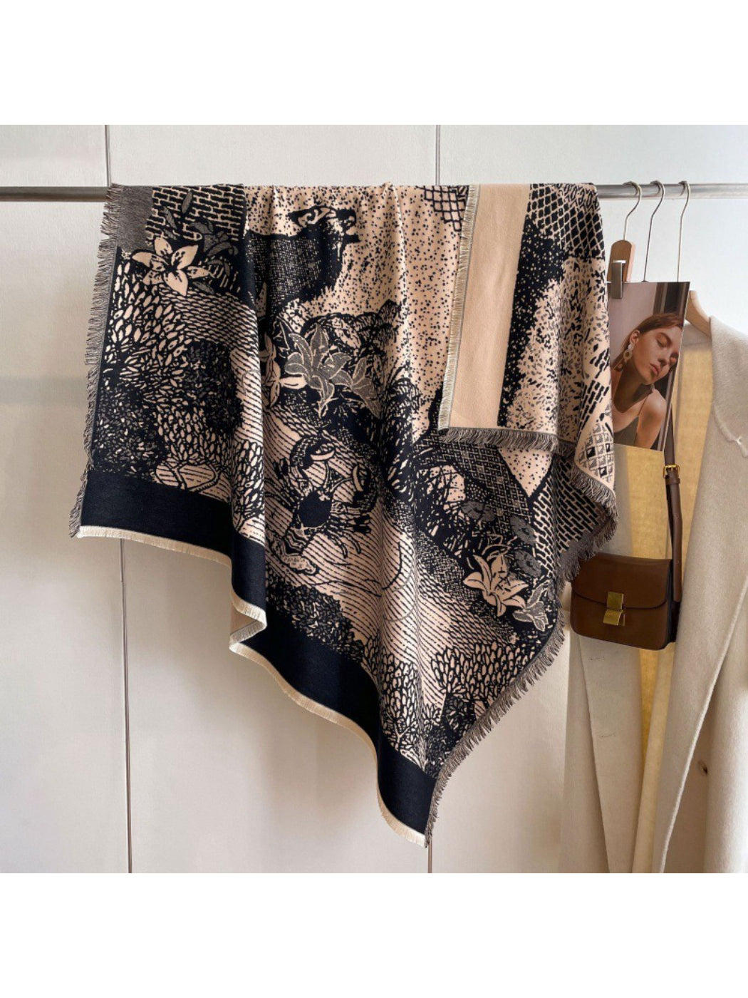Scarvii - Botanical Scene Reversible Scarf
