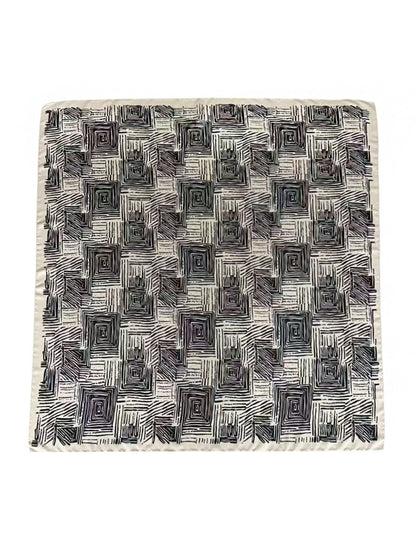 Scarvii Abstract Geometric Line Square Scarf