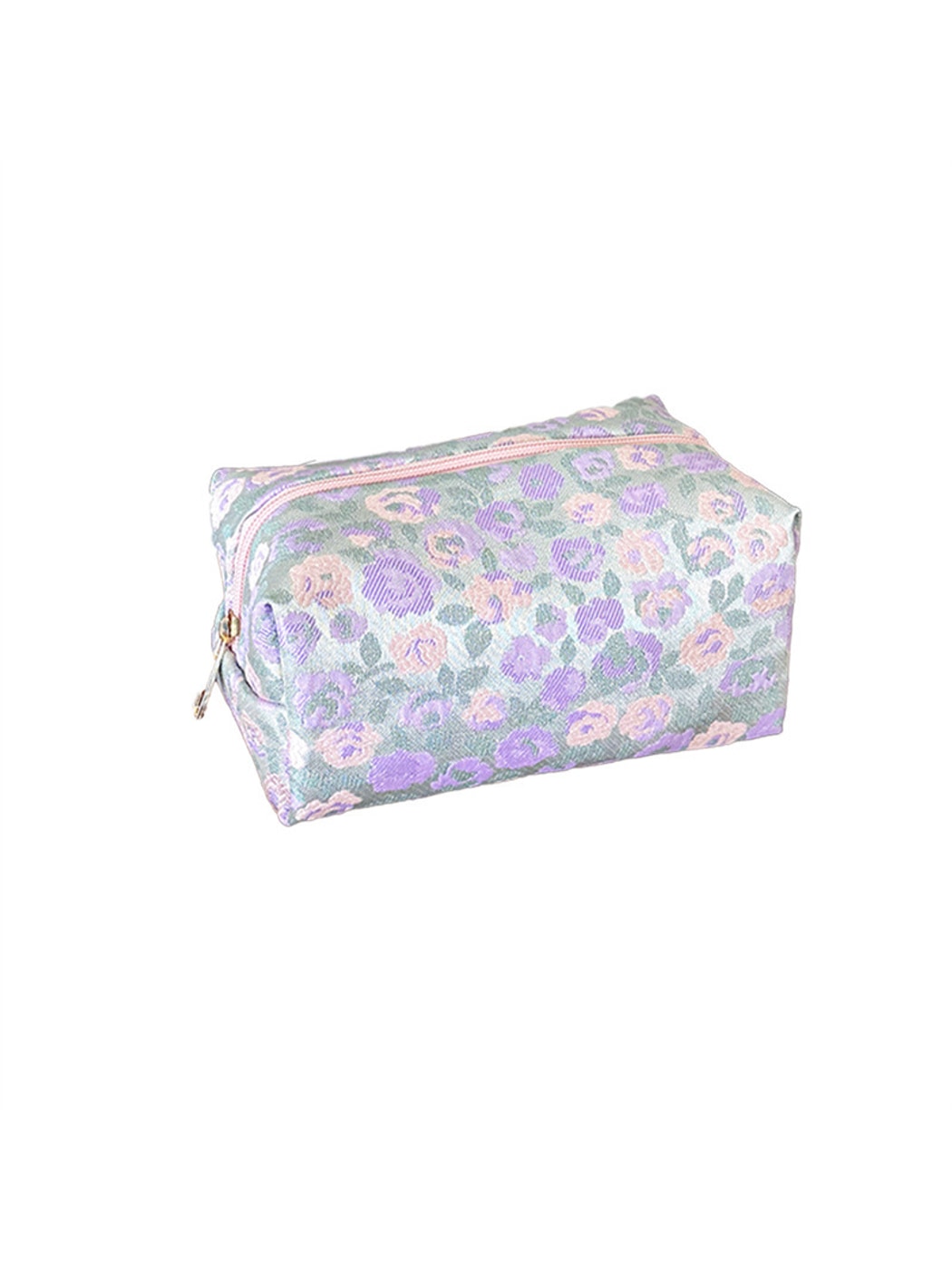 Cosbai - Cute Floral Zipper Cosmetic Organizer Bag