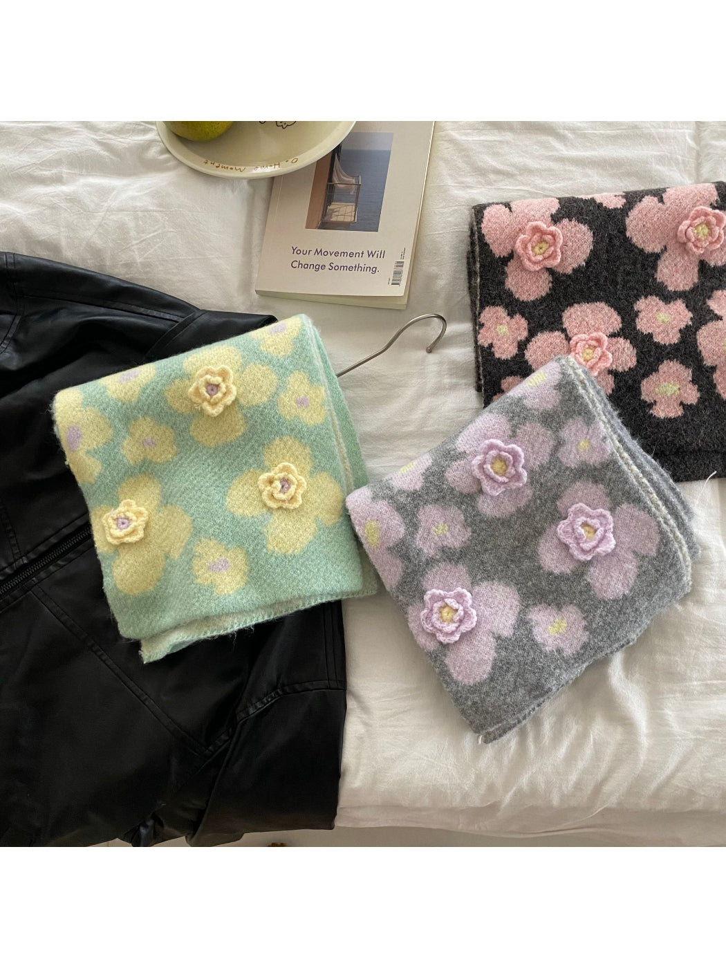 Scarvii - Floral Pattern Winter Scarf