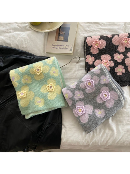 Scarvii - Floral Pattern Winter Scarf