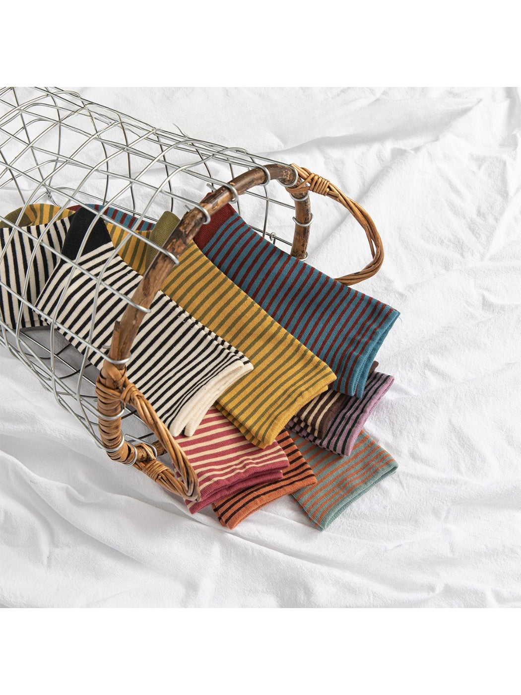 Rufia - Classic Multi Stripe Crew Socks