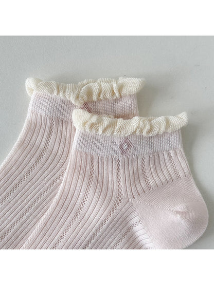 Rufia - Sweet Ruffle Trim Women's Ankle Socks