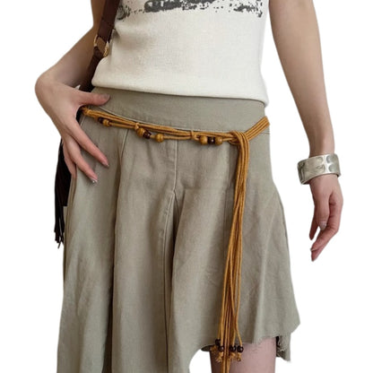 Beco Braided Belt color options including Black, Beige, Brown