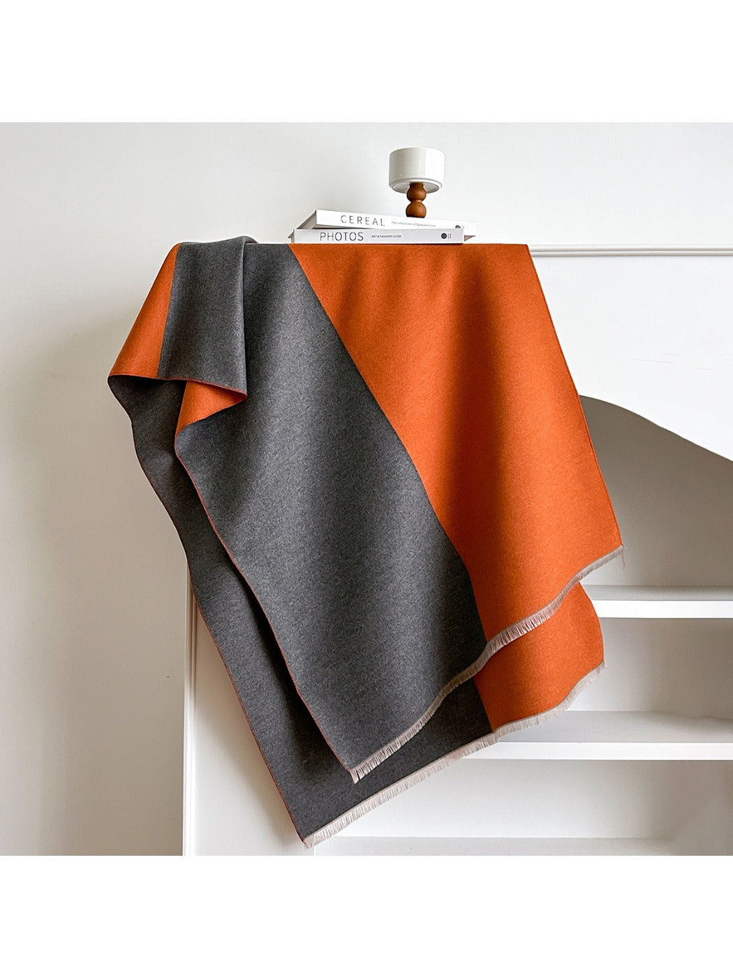 Scarvii – Color Block Fringe Scarf & Shawl