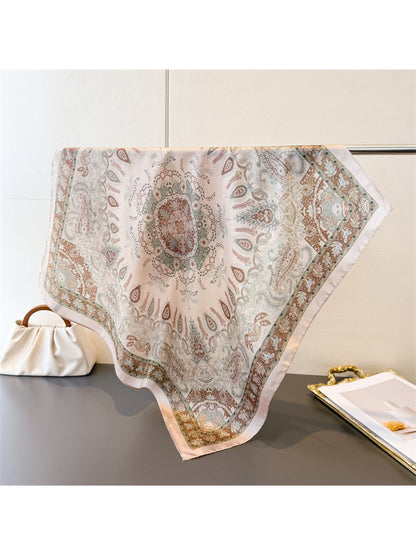 Scarvii Boho Paisley Print Square Scarf
