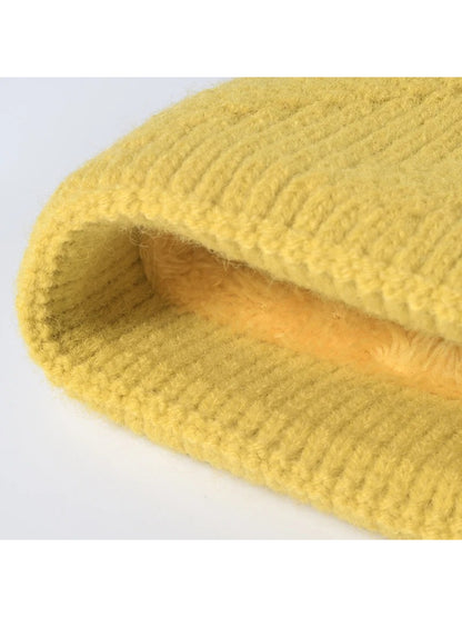 Haila - Pom-Pom Textured Knit Beanie