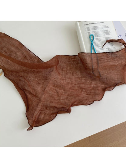 Scarvii Lightweight Solid Colour Triangle Scarf